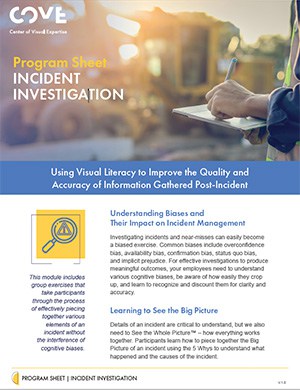 Incident Investigation Program Sheet