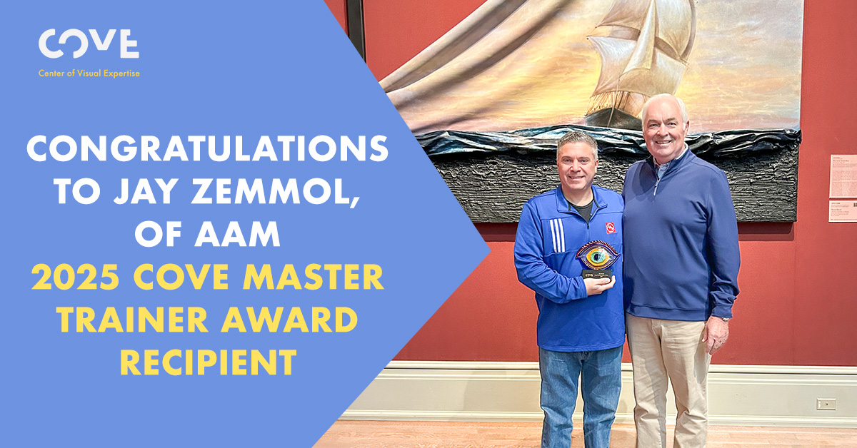 Congratulations to Jay Zemmol, AAM — 2025 COVE Master Trainer Award Recipient
